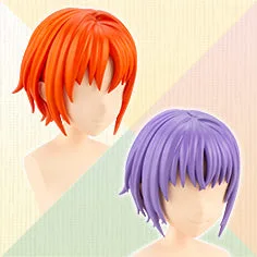 AFTER SCHOOL SHORT WIG TYPE: A [ORANGE & PURPLE]
