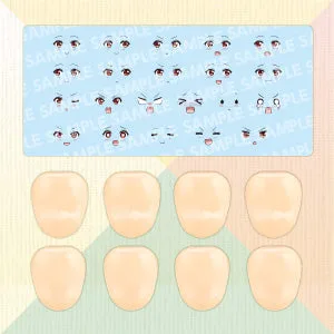 CUSTOMIZED FACE & DECAL SET Vol.8 [DESIGNED BY RAGHO FOR EMMA KOISHIKAWA A]