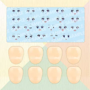 CUSTOMIZED FACE & DECAL SET Vol.10 [DESIGNED BY RAGHO FOR RITSUKA SAEKI A]