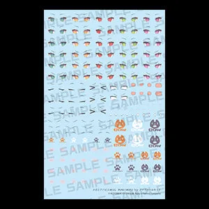 MEGAMI DEVICE M.S.G PUNI☆MOFU LANG EYE DECAL SET